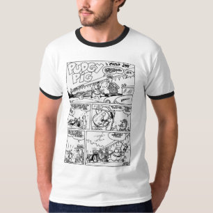 T-shirt cochon poudgy des années 1940 classique