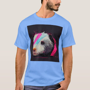 T-shirt Cochon Punk Rock Guinée Dans Une Veste En Cuir86