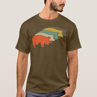 T-shirt Cochon Rétro Cochon Cochon ferme Premium 4763