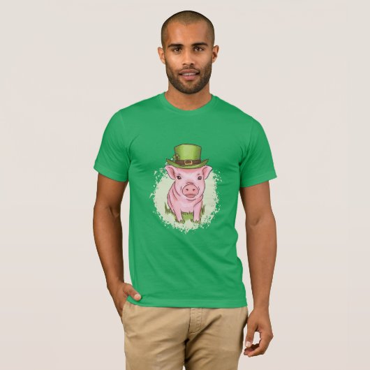 T-shirt Cochon Saint-Patricks (Devant entier)