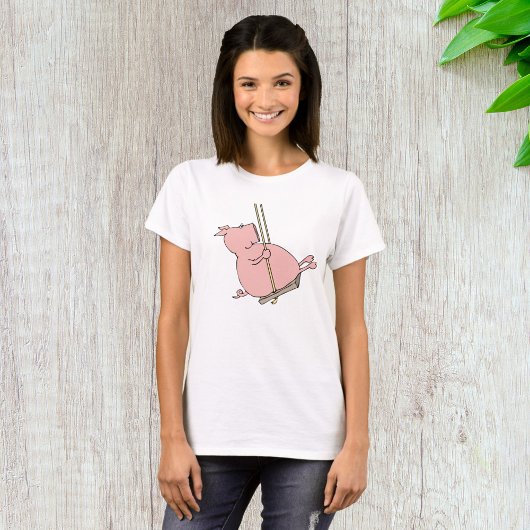 T-shirt Cochon Sur Une Flèche