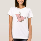 T-shirt Cochon Sur Une Flèche (Devant)