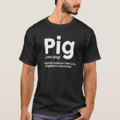 T-shirt Cochon Une Créature Magique Qui Transforme Les Lég (Devant)