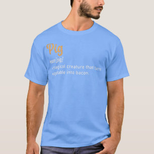 T-shirt Cochon Une Créature Magique Qui Transforme Les Lég