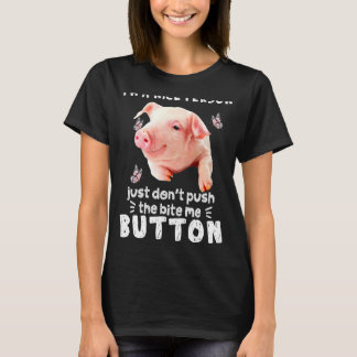 T-shirt Cochon Une Personne Agréable Juste De Ne Pas Poser