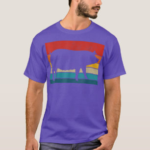 T-shirt Cochon Vintage Ferme rétro Ferme de cochon Agricul