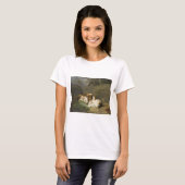 T-shirt Cochons de Guinée (par George Morland) (Devant entier)