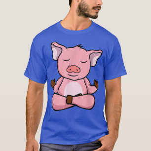 T-shirt Cochons de yoga, yoga de méditation pour enfants e