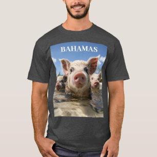 T-shirt Cochons Nageurs des Bahamas - Aventure à la Plage