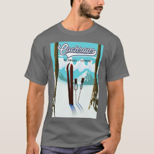 T-shirt Cochrans Richmond Vermont poster ski