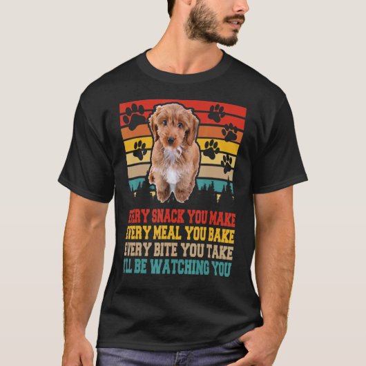 T-shirt Cockapoo Chien Activités Correspondant Chien (Devant)