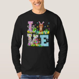 T-shirt Cockapoo Chien Chasse aux oeufs de Pâques Amour am