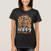 T-shirt Cockapoo Chien Halloween Noël Hallothan Joyeux Hal (Devant)