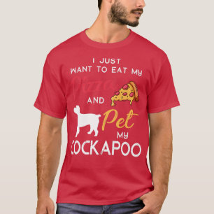 T-shirt Cockapoo Chien Pizza amant propriétaire Noël Anniv