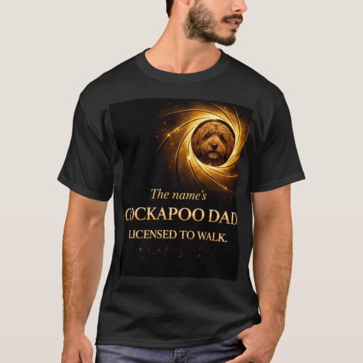 T-shirt Cockapoo Dad Shirt | Funny Dog Walking Gift (Devant)