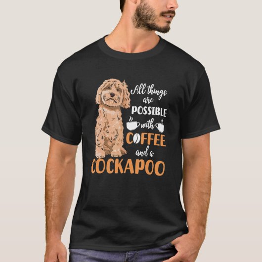 T-shirt Cockapoo Dog Propriétaire Café Cockapoo (Devant)