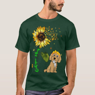 T-shirt Cockapoo Mom Cute Sunflower Chig Paws Propriétaire
