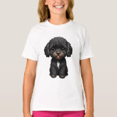 T-shirt Cockapoo noir (Devant)