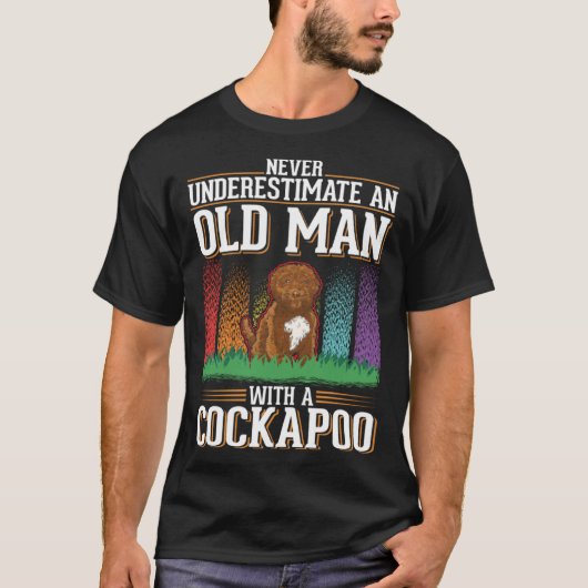 T-shirt Cockapoo Old Man (Devant)