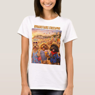 T-shirt Cockapoo T Shirt Plage Broadstairs Cadeau