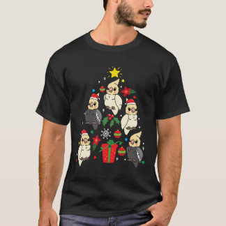 T-shirt Cockatiel Arbre de Noël Noël Noël Noël Noël Maman