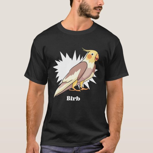 T-shirt Cockatiel Birb Meme Oiseau jaune mignon pour perro (Devant)