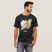 T-shirt Cockatiel Birb Meme Oiseau jaune mignon pour perro (Devant entier)