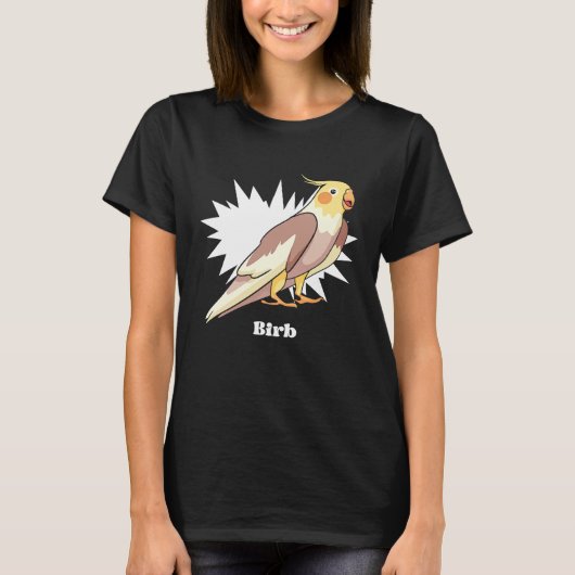 T-shirt Cockatiel Birb Meme Yellow Cute Bird for Parrot Ow (Devant)