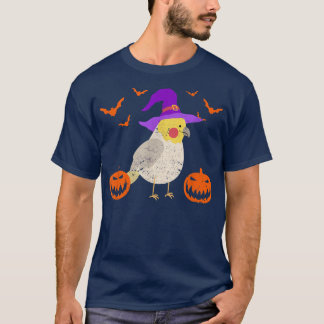 T-shirt Cockatiel Bird Witd Casquette Funny Halloween Anim