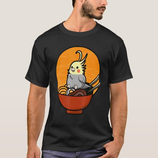 T-shirt Cockatiel Cockatoo Lutino Quarrion Weiro Bird Parr (Devant)