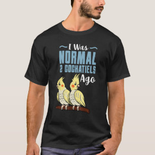 T-shirt Cockatiel Cockatoo Lutino Weiro Parrot d'oiseau Ti