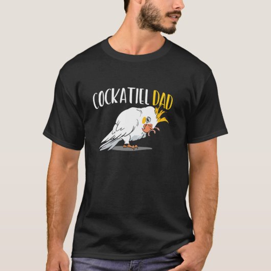 T-shirt Cockatiel de perroquet d'oiseaux 3 (Devant)