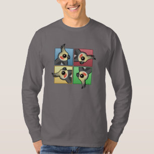T-shirt Cockatiel de quatre couleurs
