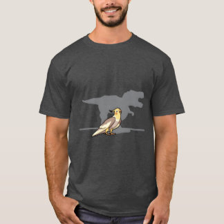 T-shirt Cockatiel Dino oiseau bougie cadeau vintage