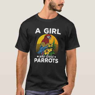 T-shirt Cockatiel Parrot Bird Est Une Fille Qui Aime Les P