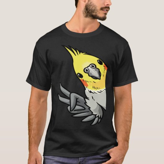 T-shirt Cockatiel Parrot From Side (Devant)