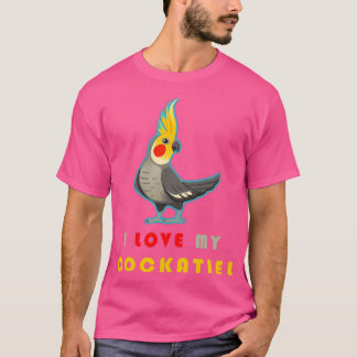T-shirt CockatielFunny Idée mignonne pour les oiseaux Amou