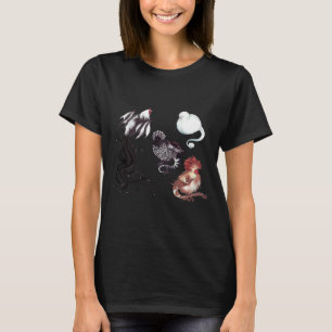 T-shirt cockatrices de poulet fantaisie