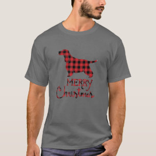 T-shirt Cocker Espagnol Amoureux des chiens Noël Famille c