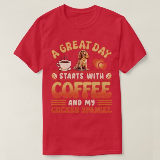 T-shirt Cocker Spaniel (Design devant)