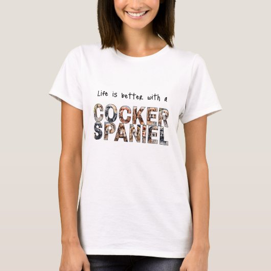 T-shirt Cocker Spaniel (Devant)