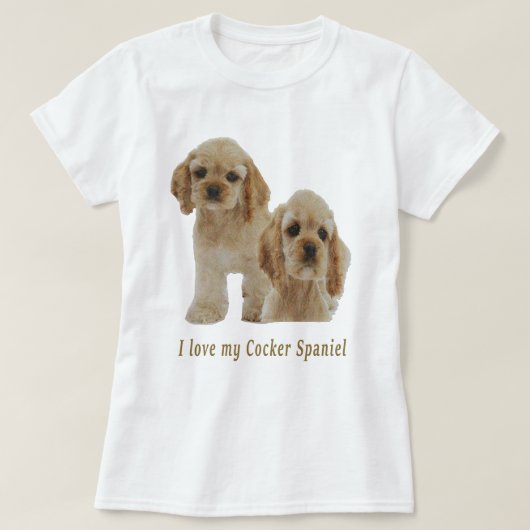 T-shirt Cocker spaniel (Design devant)