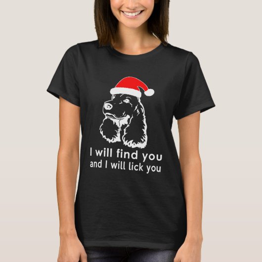 T-shirt Cocker Spaniel amateurs de noël moche (Devant)