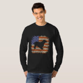 T-shirt Cocker Spaniel American Flag USA Dog Puppy US (Devant entier)
