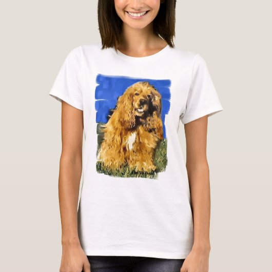 T-shirt Cocker Spaniel Art Cadeaux (Devant)
