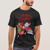 T-shirt Cocker Spaniel Avec Le Père Noël Dans Le Chien De  (Devant)