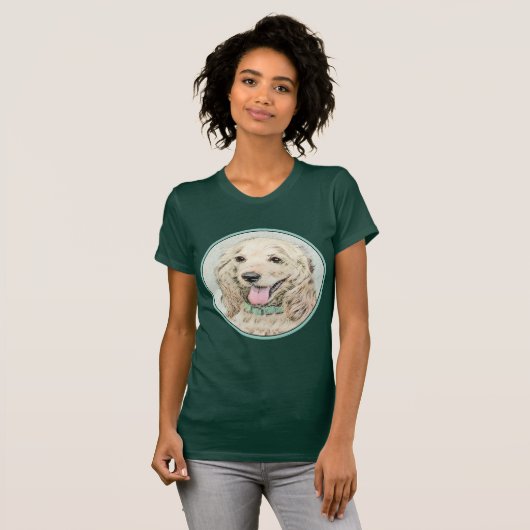 T-shirt Cocker Spaniel Buff Peinture - Art Chien original (Devant entier)