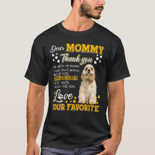 T-shirt Cocker Spaniel Cher Merci Maman D'Être Mon M