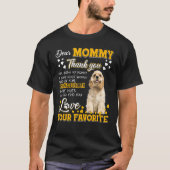 T-shirt Cocker Spaniel Cher Merci Maman D'Être Mon M (Devant)