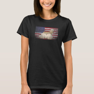 T-shirt Cocker Spaniel Chien 4 juillet Drapeau Américain A